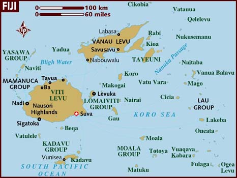 fiji  map
